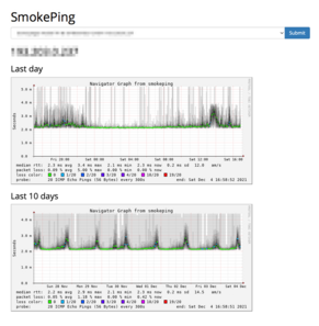 Bildschirmfoto: SmokePing